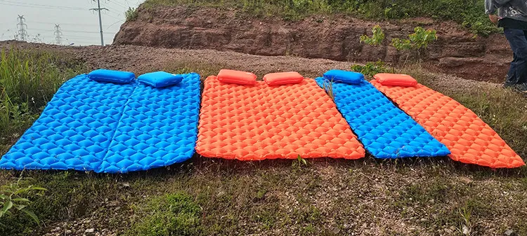 Наружный туристический коврик из нейлона ТПУ 192*60*5,5 см, воздушный матрас, Ультралегкая надувная кровать для пешего туризма, пикника, пляжной палатки, спальной кровати