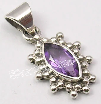 AMETHYST Muiltiple выбор Chanti Международный Серебряный Радужный Лунный Камень ЭТНИЧЕСКАЯ подвеска 2,4 см ювелирные изделия вариации - Окраска металла: AMETHYST
