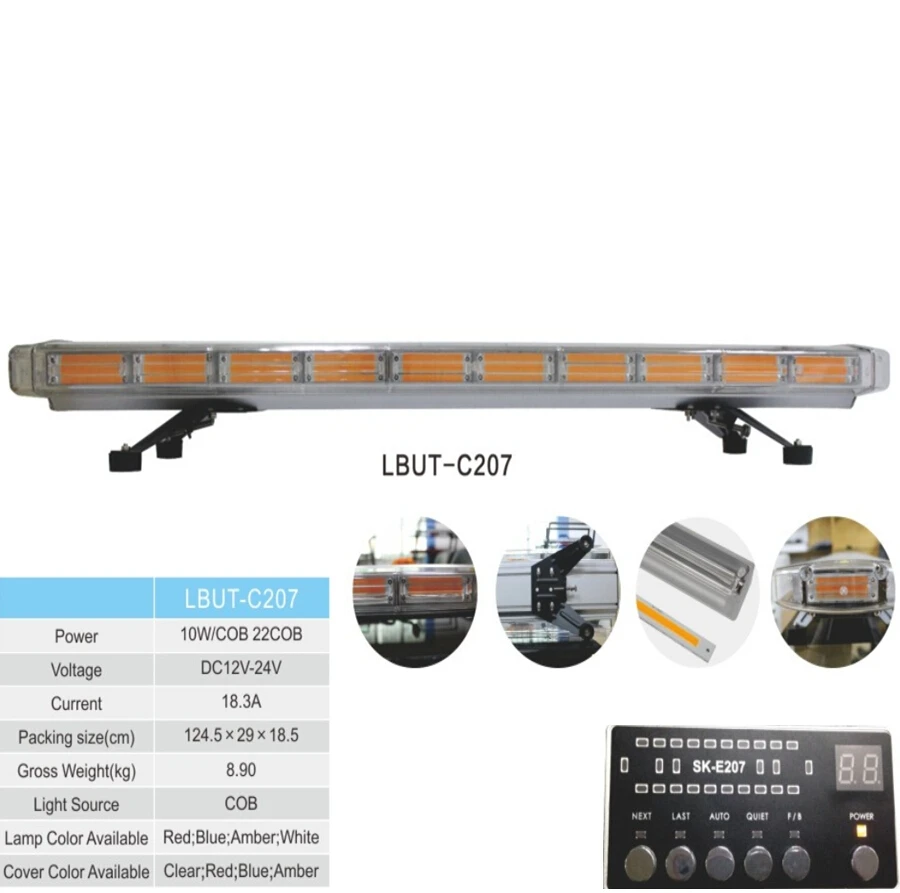 2 шт 48 &quotЯнтарный буксировочный Грузовик аварийный свет бар стробоскоп СИД