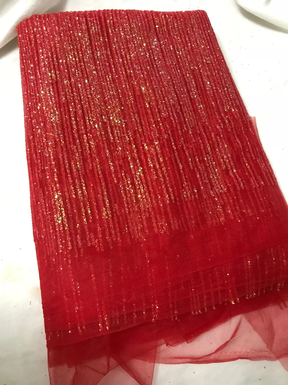 Женская Вышивка африканская нигерийская кружевная ткань из искусственного