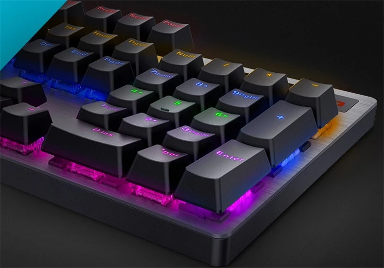 Rapoo V500PRO 104key механическая клавиатура USB Проводная игровая клавиатура с 7 цветов Подсветка для настольного компьютера ноутбука для компьютерных игр