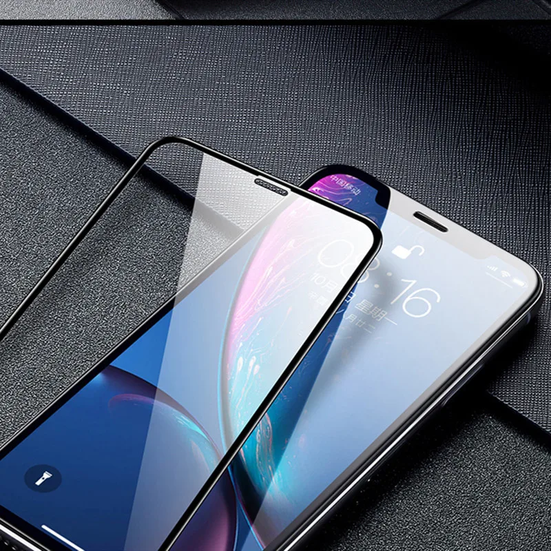 2 шт. Закаленное стекло-экран протектор для iPhone XS MAX XR X Закаленное стекло iPhone 7 8 Plus защитное стекло темпр стекло полное покрытие