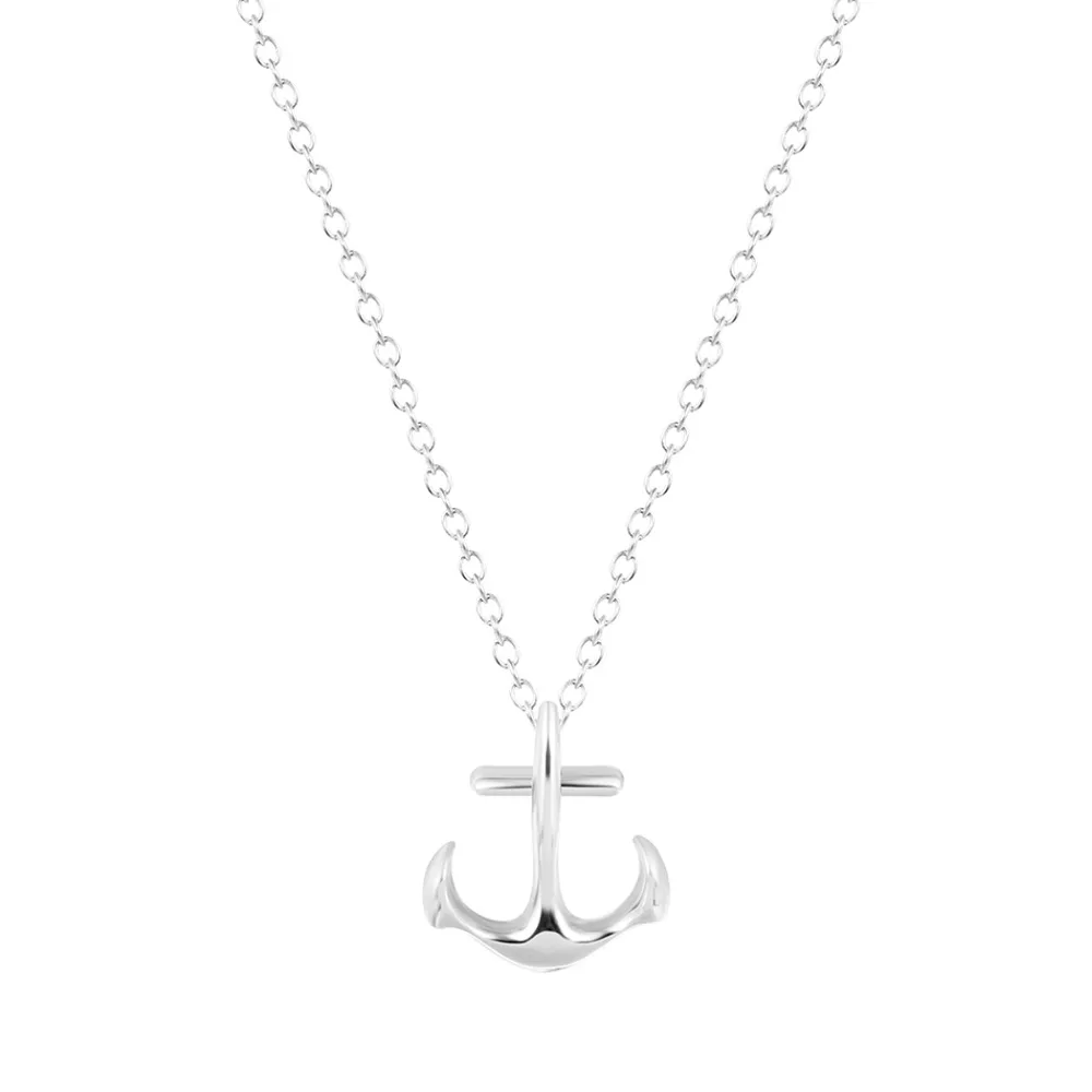 Kinitial 10Pcs Gold Silver Plated Anchor Necklaces &amp Pendants for Women Spring Trendy Pendant Necklace Party Gift Jewelry | Украшения и