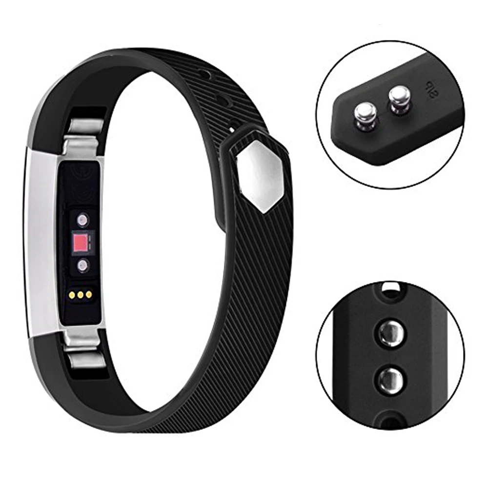 Силиконовый ремешок для часов Fitbit Alta сменный мягкий небольшого и большого