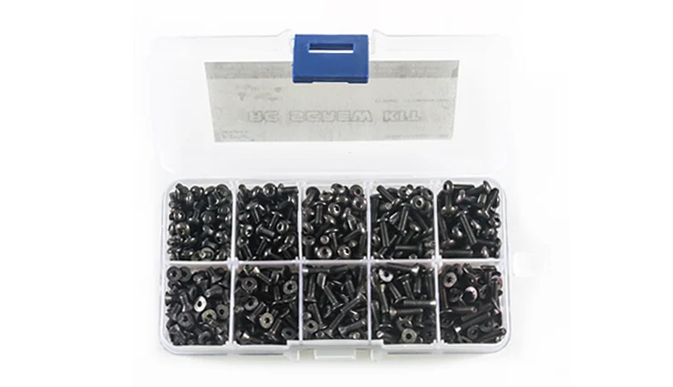 

Black Carbon Steel RC Screw Kit, 720pcs/Kit