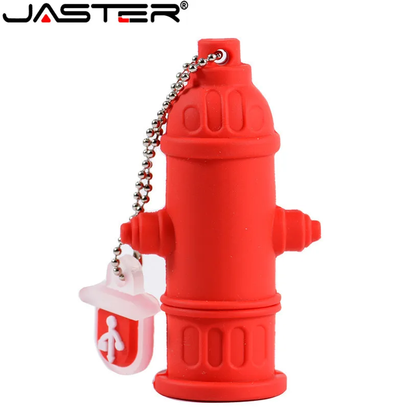 JASTER флеш-диск usb 2,0, мультяшный пожарный гидрант, ручка-накопитель, 4 ГБ, 8 ГБ, 16 ГБ, 32 ГБ, 64 ГБ, милая карта памяти, креативный подарок, usb-флешка