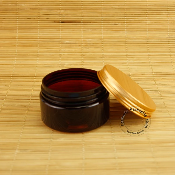 Promotion 100g Empty Plastic Cream Jar Amber Cosmetic Containers Facial Mask Bottles Refillable Packaging Travel Portable | Красота и