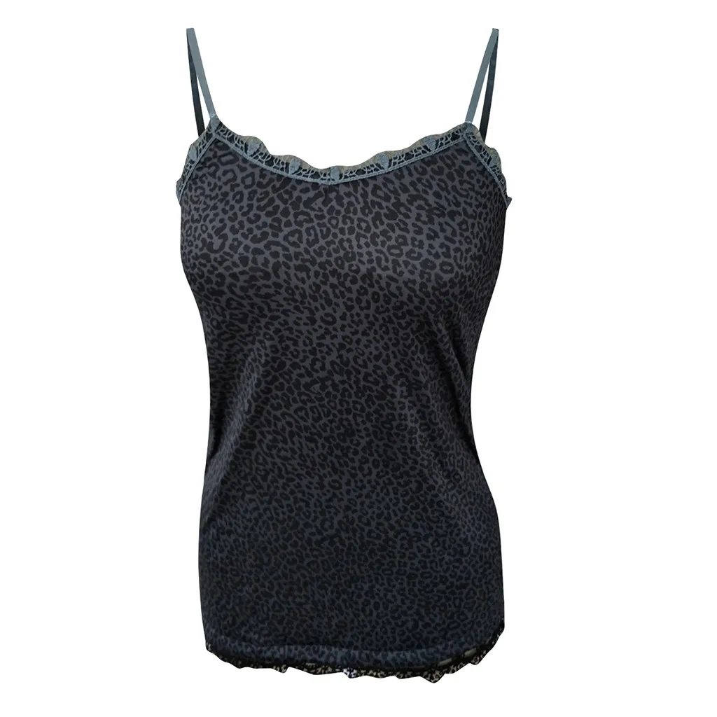Женский топ, сексуальный, v-образный вырез, шнуровка, пэчворк, Леопардовый принт, без рукавов, топ, топ, женский летний топ, mujer, новинка