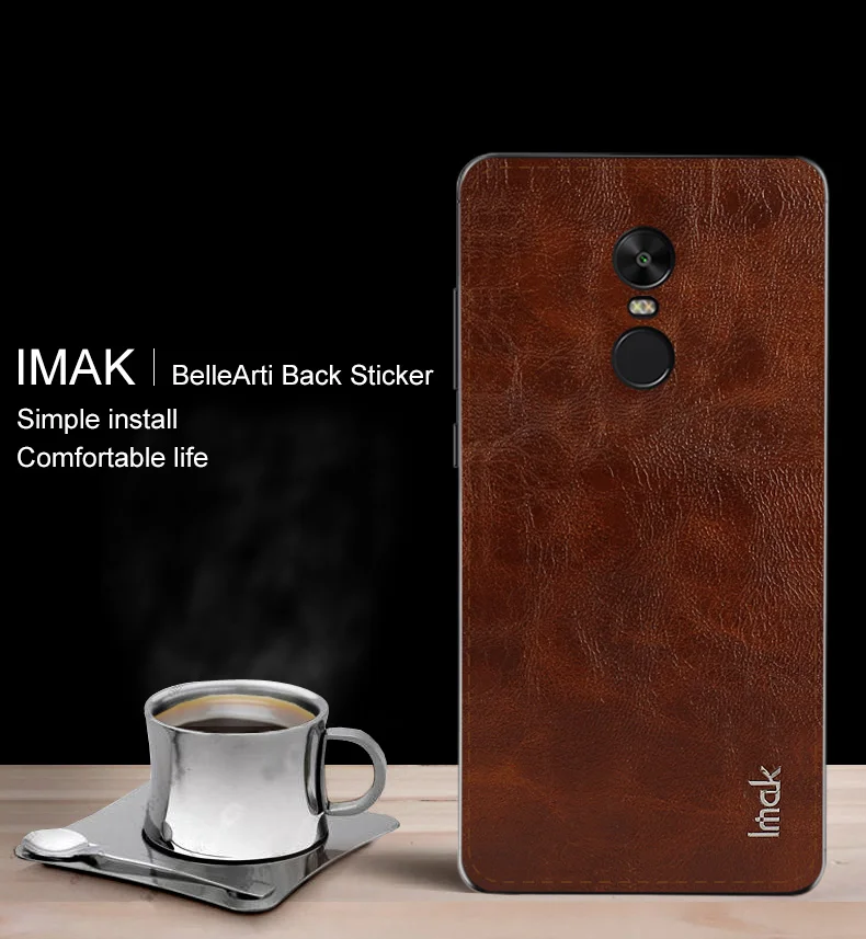 Для Redmi Note 4 задняя крышка протектор IMAK bellearti сзади Стикеры для Xiaomi назад защитник |