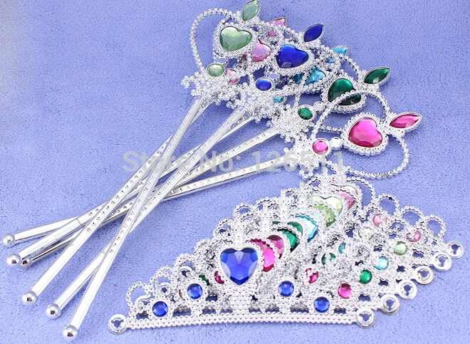 Принцесса косплей пластиковая Корона Тиара для девочек аксессуары волос