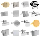 Бесплатная доставка, лазерные запонки, серебряный цвет, гравировка, серия, лазерная гравировка, проверка судоку, дизайн, мужские медные запонки, оптовая продажа