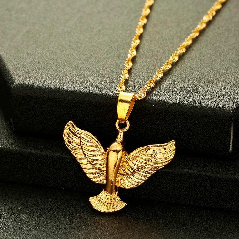 CHENGXUN благородный голубь мир ожерелья Аллаха Подвески женские животные