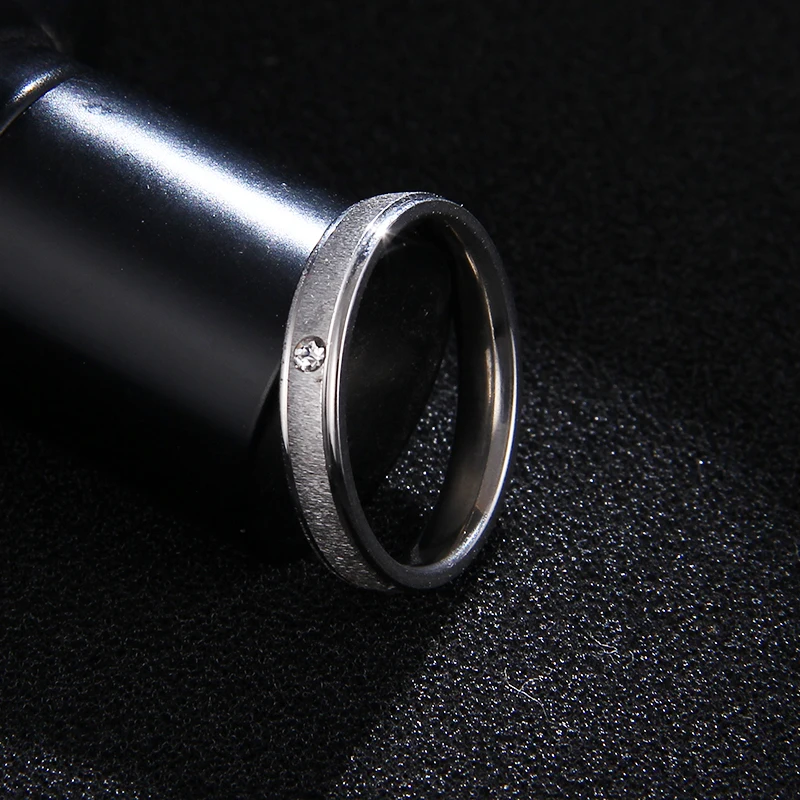 Женское кольцо из нержавеющей стали DOTIFI простой маленький циркониевый браслет