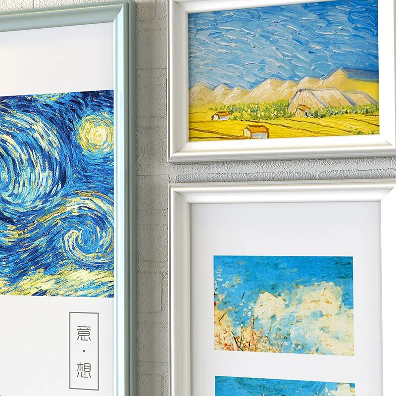 Классические деревянные черные рамки набор для дивана Настенный декор 18 шт