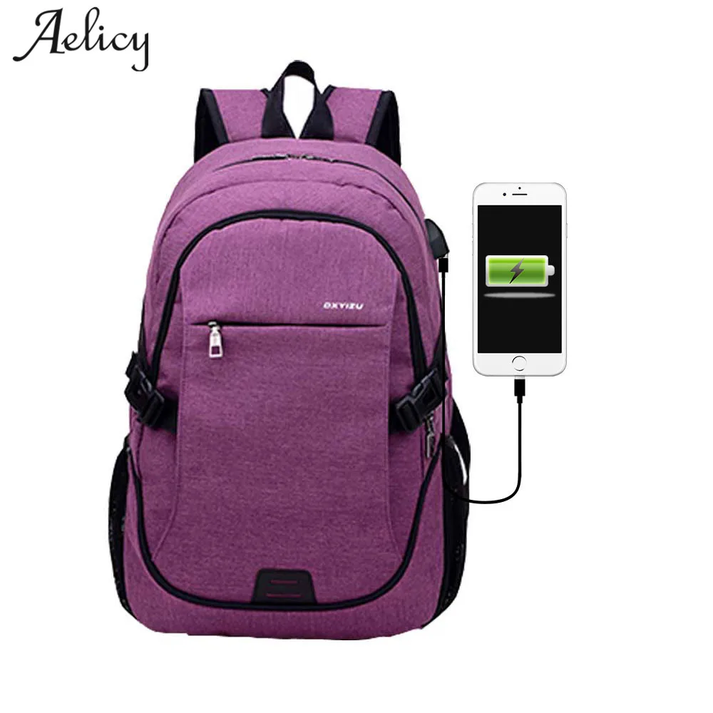 Aelicy, мужской рюкзак с внешней usb зарядкой, мужской рюкзак Mochila для ноутбука, мужской женский рюкзак для путешествий, школьный рюкзак, рюкзак для подростков