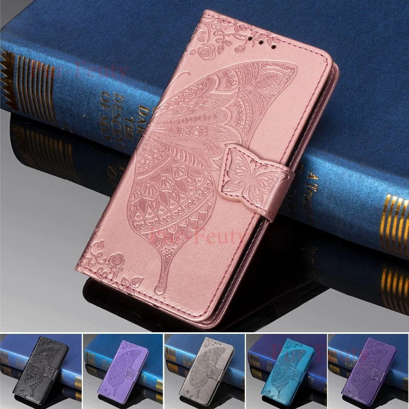 Чехол для ASUS ZenFone Max M2 ZB633KL ZB 633KL ZB633 KL, кожаный бумажник высокого качества с бабочкой, откидные Чехлы для ASUS X01AD X01ADA