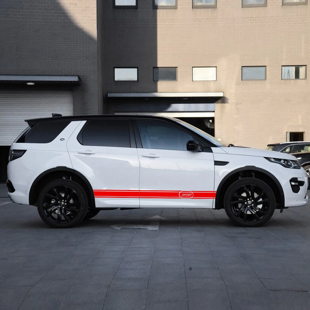 Для Land Rover Discovery Range Rover Sport freelander, наклейки на боковые юбки, наклейки для автомобиля, Стайлинг, винил, 2 шт.(L+ R