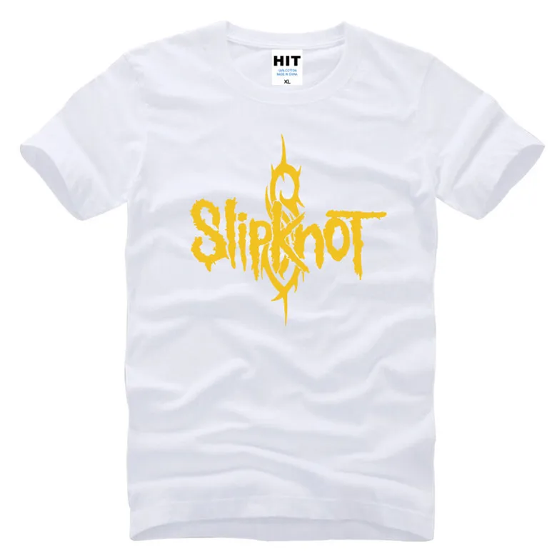 same as picture Модная крутая новая футболка с принтом Slipknot, Мужская футболка в стиле панк-рок, новая хлопковая футболка с коротким рукавом, мужские топы, футболки, sbz5094 - Цвет: same as picture