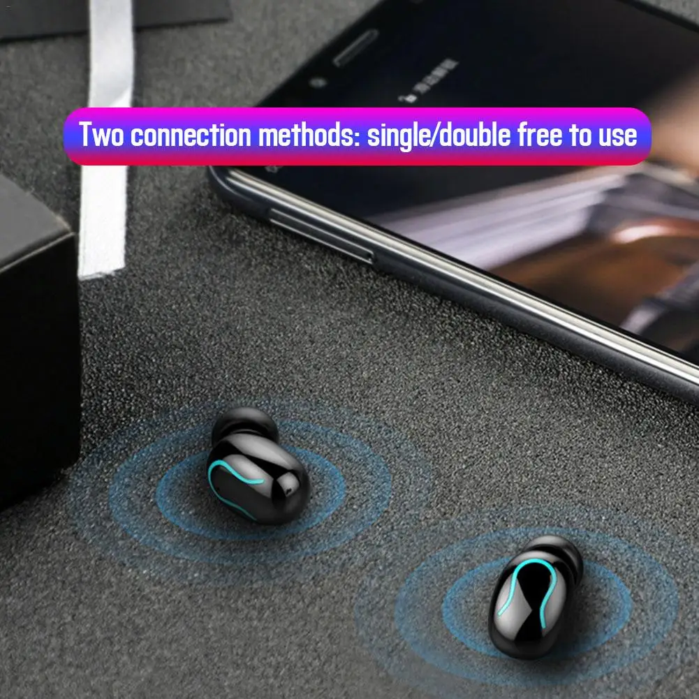 Q32S Мини Bluetooth 5,0 8D объемный звук беспроводная гарнитура бинауральные ультра-маленькие спортивные наушники-вкладыши для бега стерео наушники