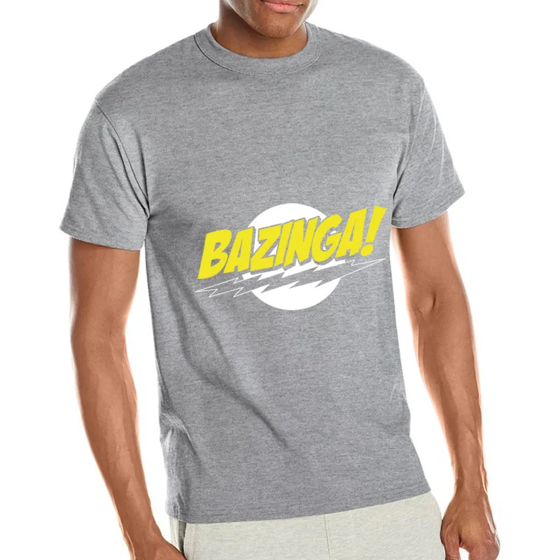 Novelty Loose T Shirts Hot Sitcoms The Big Bang Theory Summer Print Casual Short Sleeve Men Shirt Tee Round Neck Men's T-shirt | Мужская