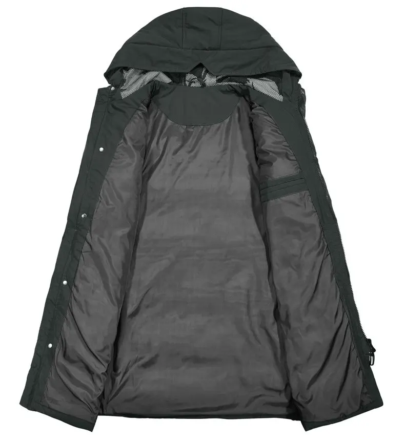 Winter Parka Men Thick Warm Long Men Winter Jacket Coat Casual Slim Hooded Male Overcoat