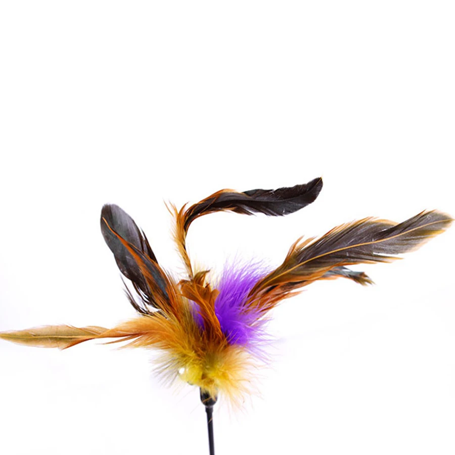 Интерактивный питомец колокол игрушки для кошек перо манок принадлежности