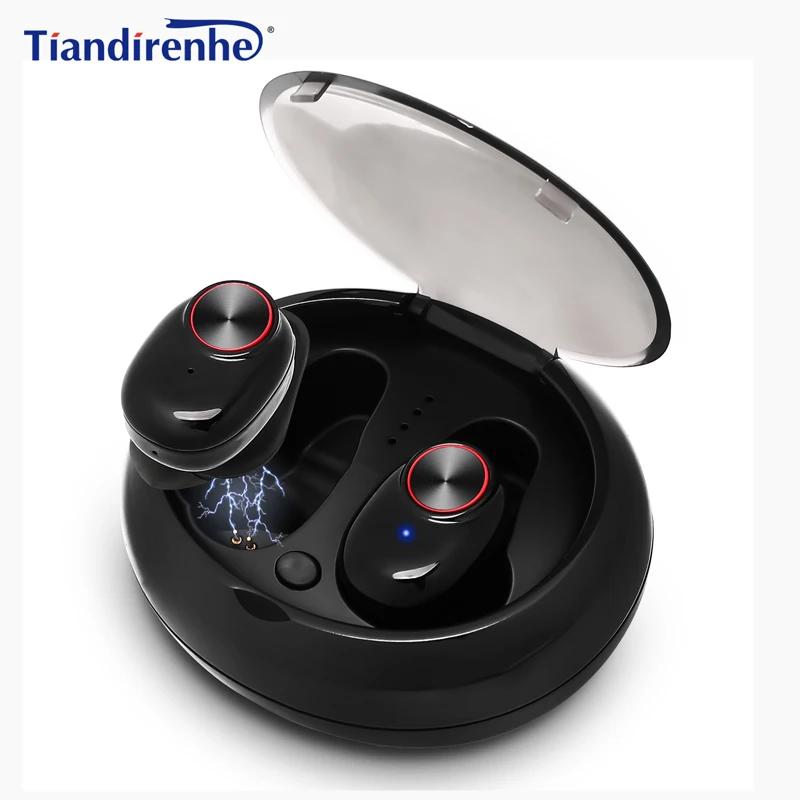 Мини BTH V5 TWS Bluetooth v4.2 наушники гарнитура беспроводные стерео бас с микрофоном для