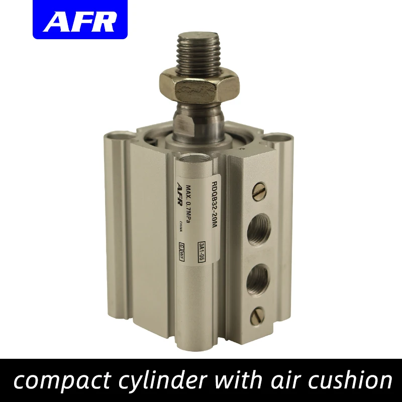 

SMC Type Compact cylinder with air cushion Bore size 32 40mm stroke 20~100mm RQB40-25 RQA32 built-in magent RDQB32-50 RDQA40-75