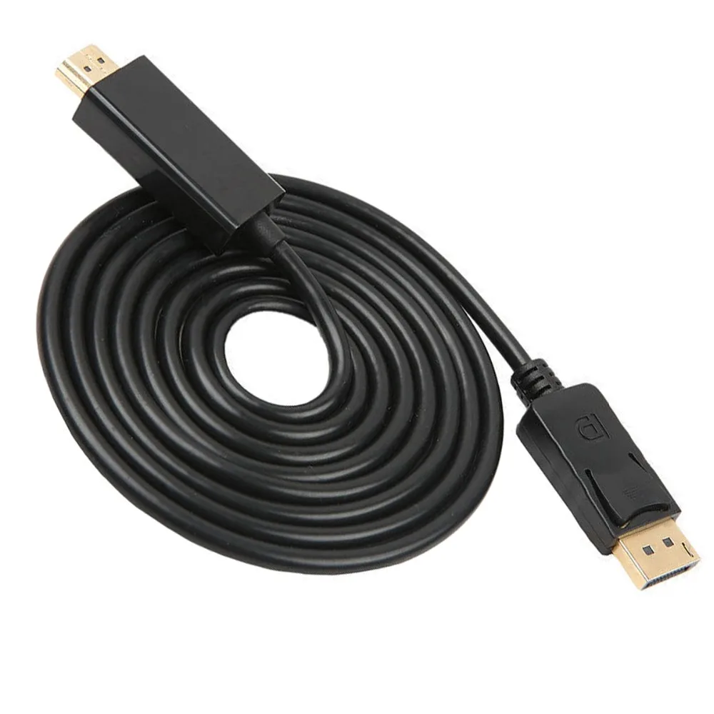1080P HD DisplayPort Адаптер DP к HDMI кабель шнур 1 8 м порт дисплея видео разъем для ПК