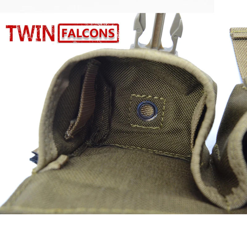 MOLLE двойная Осколочная Граната сумка CORDURA Модульная Боевая Охота Кемпинг подъем Тактический поход TW-M010
