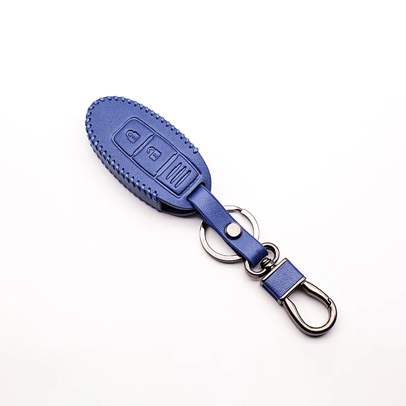 Кожаный чехол для ключей Nissan Tidda Livida X Trail T31 T32 3 кнопки 4 цвета|key case for car|nissan car key