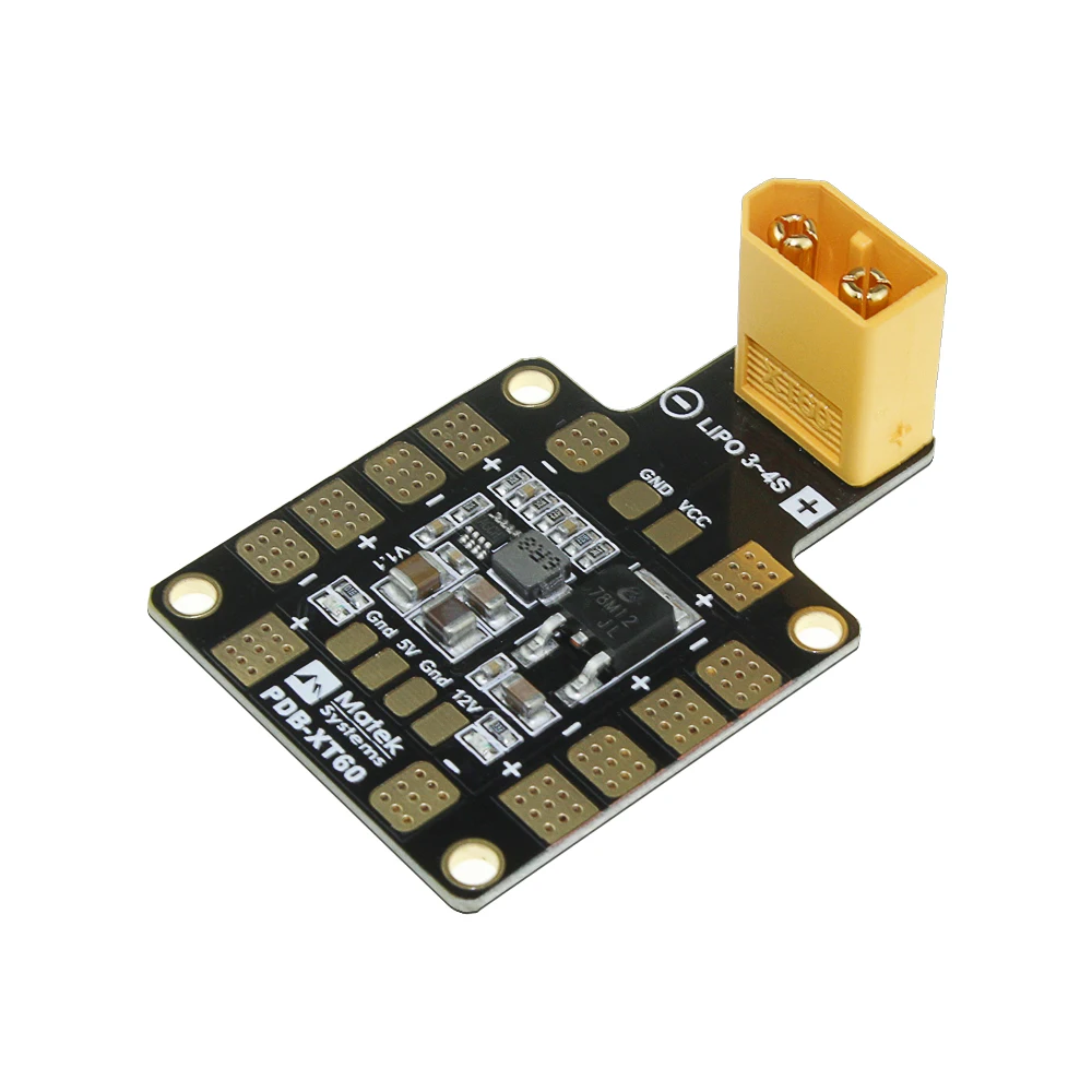 MATEK Mini Power Hub PDB XT60 распределительная плата с BEC 5 В/12 В для мультиротора самолета FPV