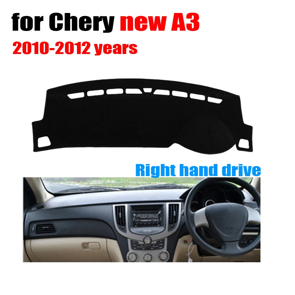 

Car dashboard covers mat for Chery new A3 2010-2012 years Right hand drive dashmat pad dash cover auto dashboard accessories