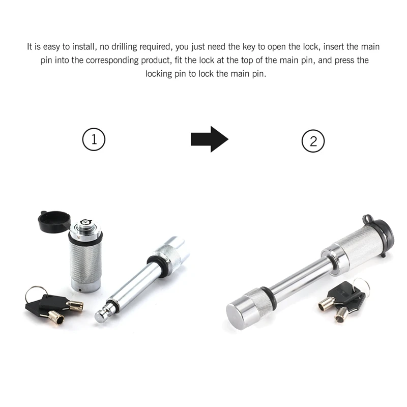 C Lock Heavy Duty Замок 5/8 дюймов Pin сцепного устройства блокировка прицепа для