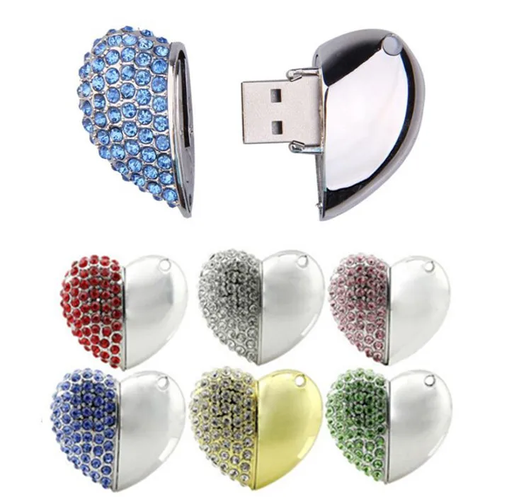 Высокоскоростной USB 3 0 подарок для влюбленных Usb флешка с красивыми сердечками 64