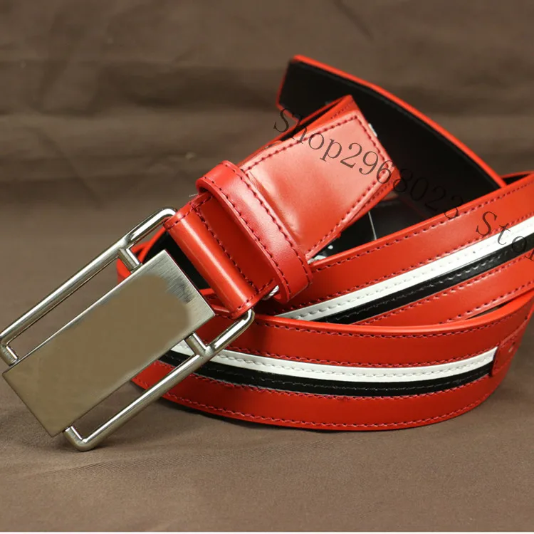 2017 мужская Т. И. Гольф Пояса Коускин Натуральная Кожа Регулируемая Контрастность