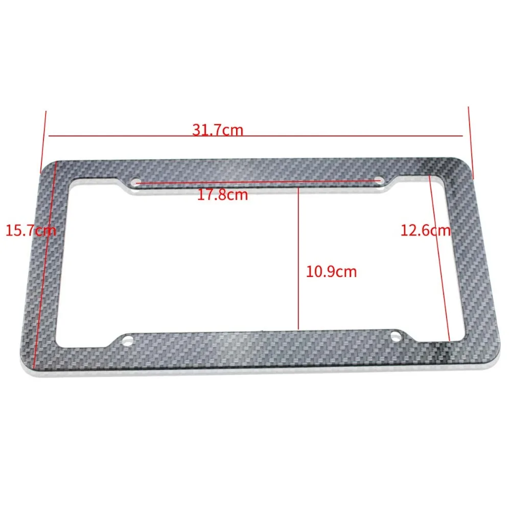 2 шт. ABS пластик пользовательский номерной знак рамка для переднего и заднего