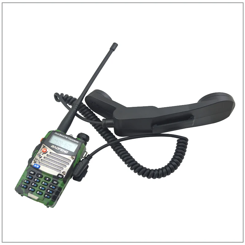 저렴한 전화 스타일 핸드셋 마이크 스피커 마이크 Kenwood Baofeng 라디오 UV-5R,Wouxun KG-UVD1P, TYT MD-390