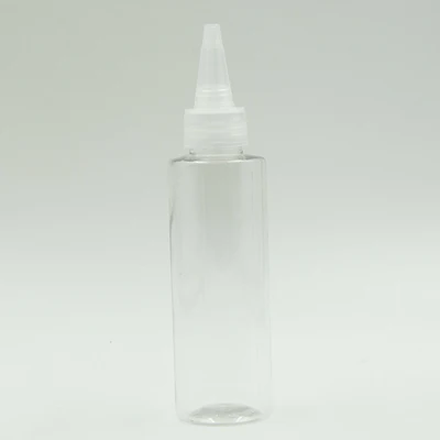 Clear with clear lid 10 шт. высокое качество, пустой, для шампуня 120 мл лосьон, многоразовый флакон с длинный наконечник глава школы живопись бутылка - Цвет: Clear with clear lid