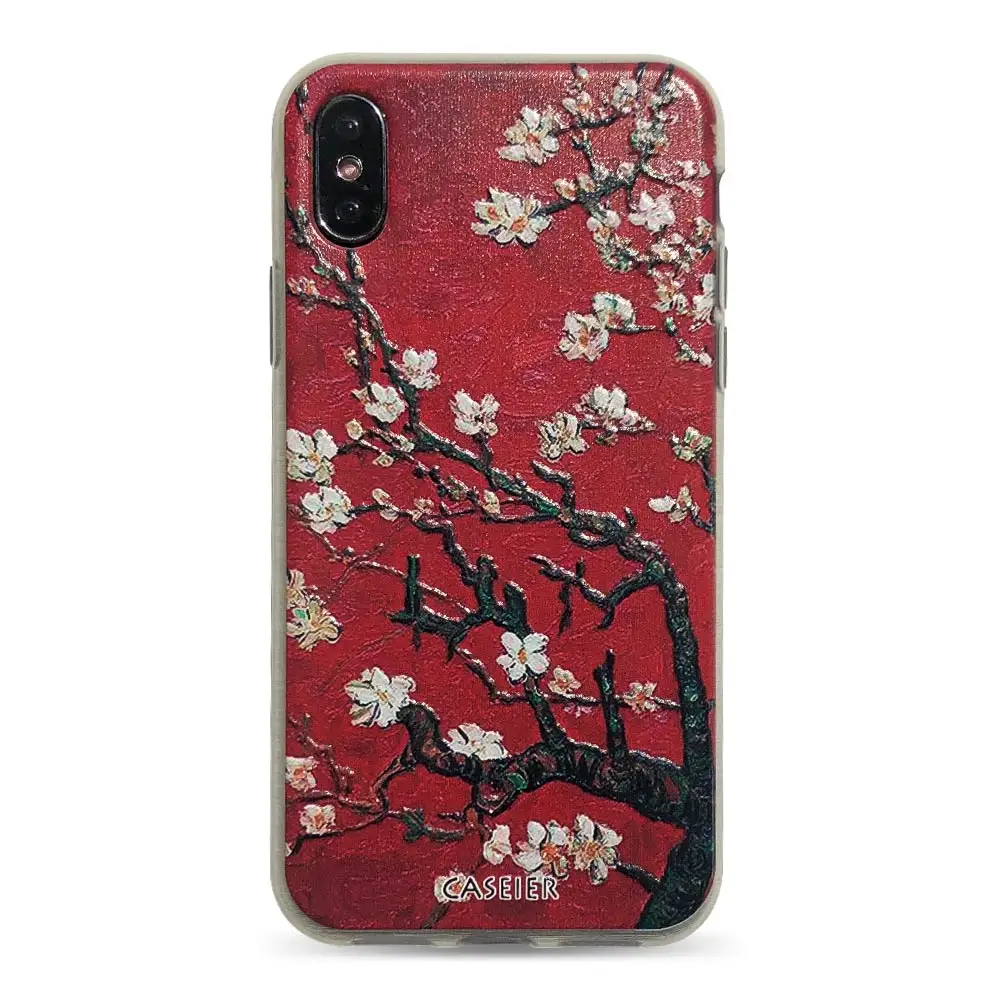 2 Чехол IER, чехол с тиснением для iPhone X, XR, XS, MAX, 8, 7, мягкий ТПУ, чехол для iPhone 5 5S se, 6, 6 S, 8, 7 Plus, чехол, Ван Гог, аксессуары для телефона - Цвет: 2