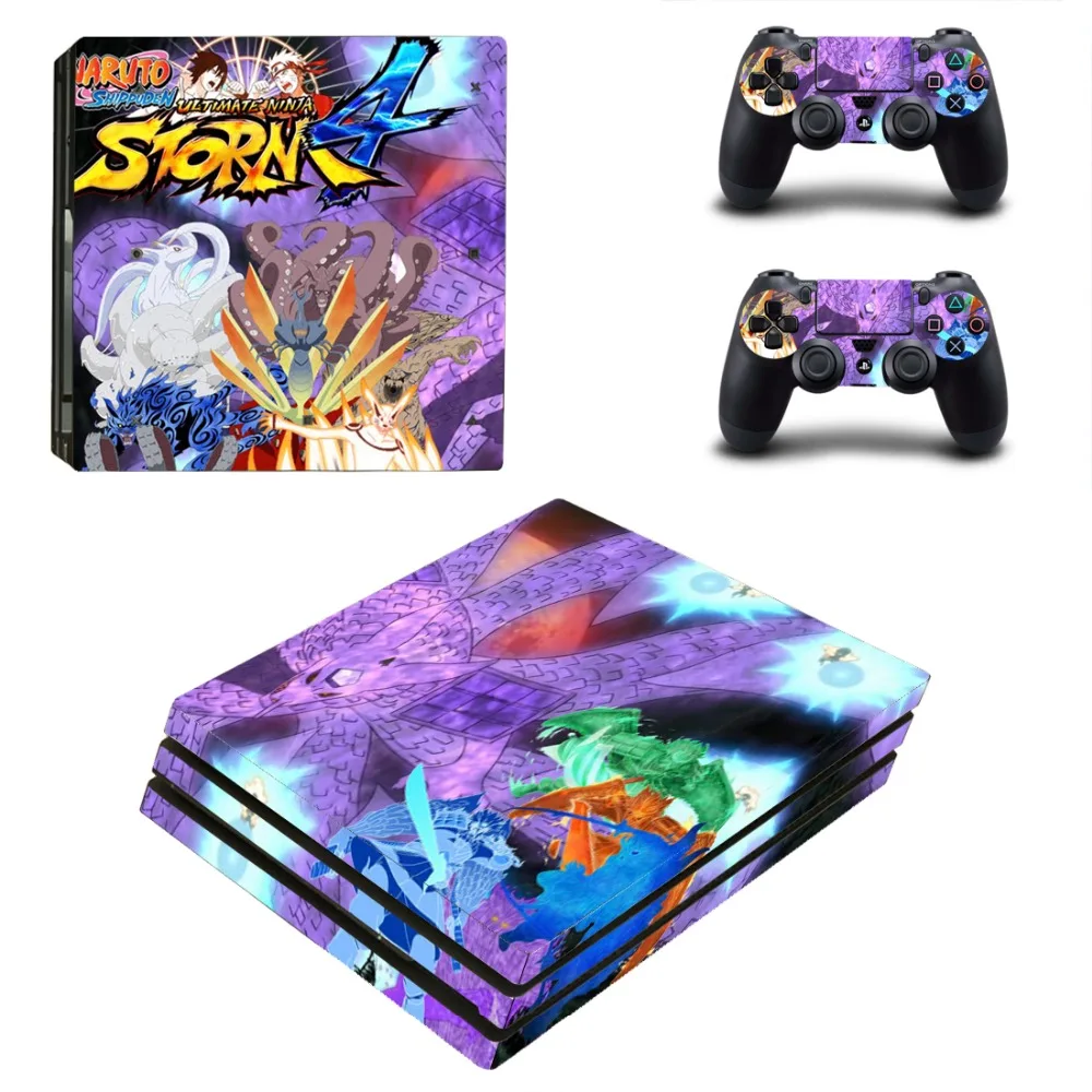 Аниме Наруто PS4 Pro Кожа Наклейка для sony playstation 4 консоли и 2 контроллеров PS4 Pro наклейка s Наклейка виниловая
