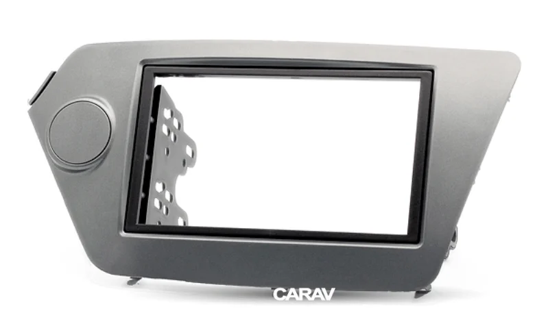 Радио фасции Для KIA Rio(QB) K2(QB) двойной Din Радио DVD стерео CD панель тире крепление CARAV 11-190
