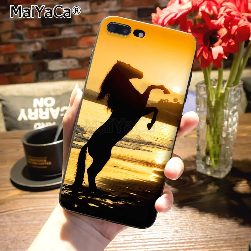 MaiYaCa бегущие лошади и слоны aimal чехол для телефона iPhone 8 7 6 6S Plus X XS MAX XR 5s SE 11pro max Coque Shell