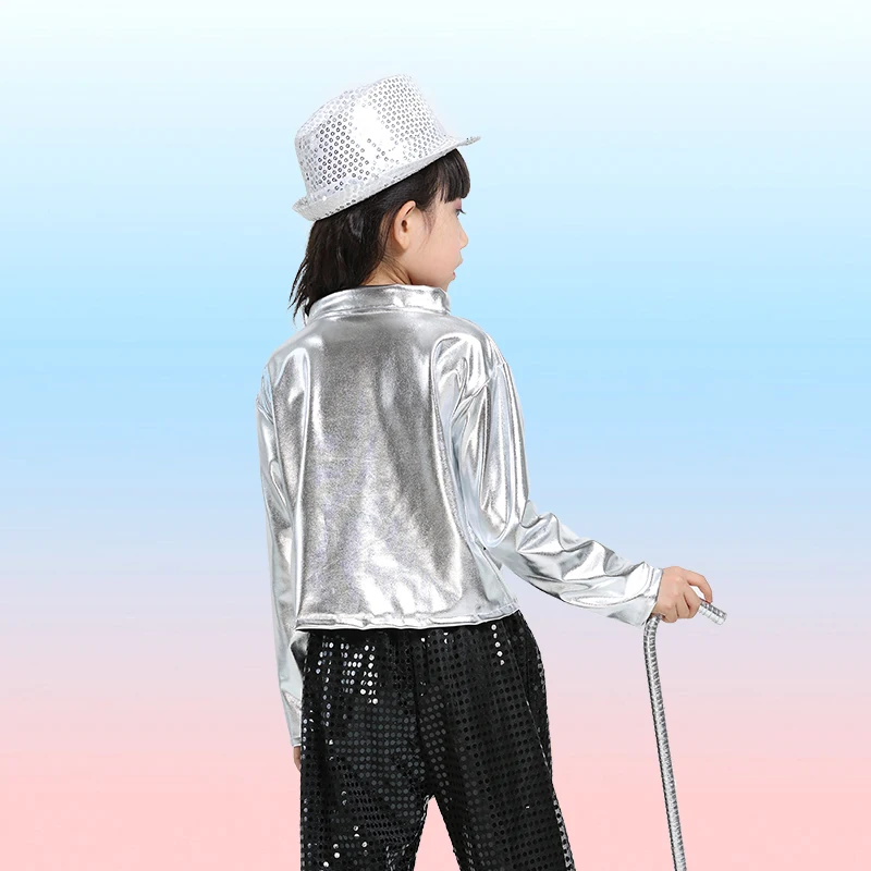 Детские костюмы в стиле хип хоп джаз танцевальная одежда для выступления детская