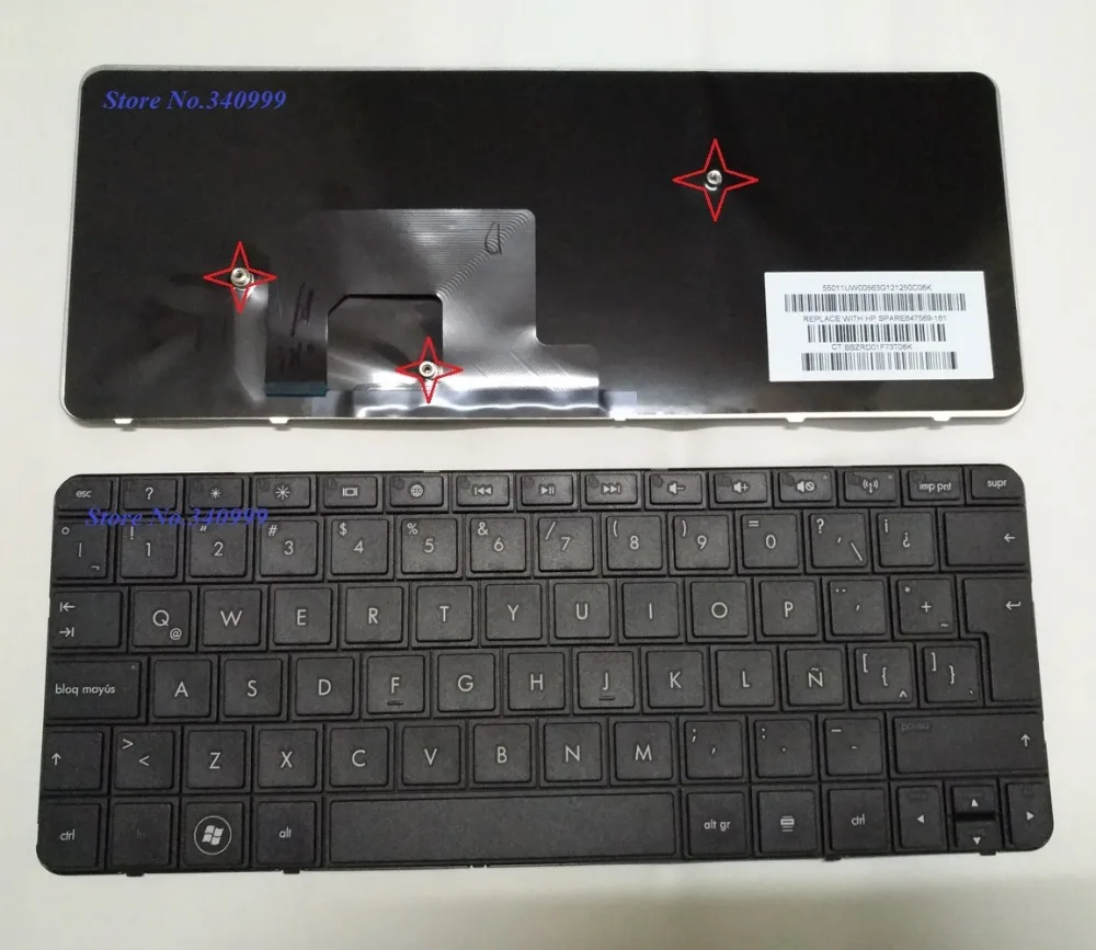 

new Latin keyboard for HP Mini 1103 110-3500 110-3510NR 110-3530NR 210-2000 210-4000 SP/LA