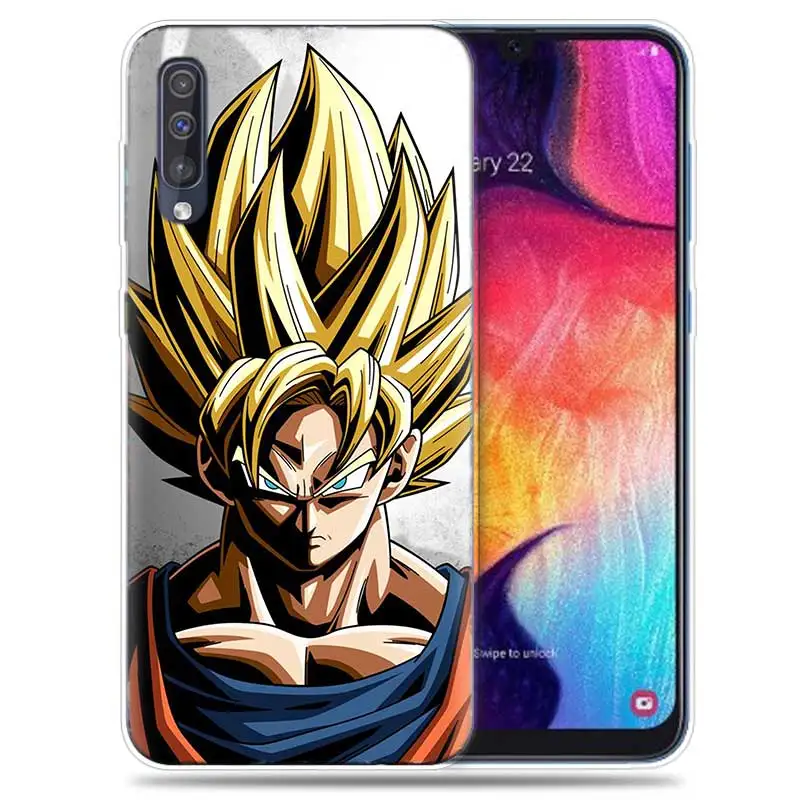 SK-007 Transpatrent силиконовый чехол для samsung Galaxy A50 A70 A30 M30 M20 A10 A20 A40 M20 крышка телефона Dragon Ball Z Goku Dragon Ball Z Супер аниме - Цвет: SK-007