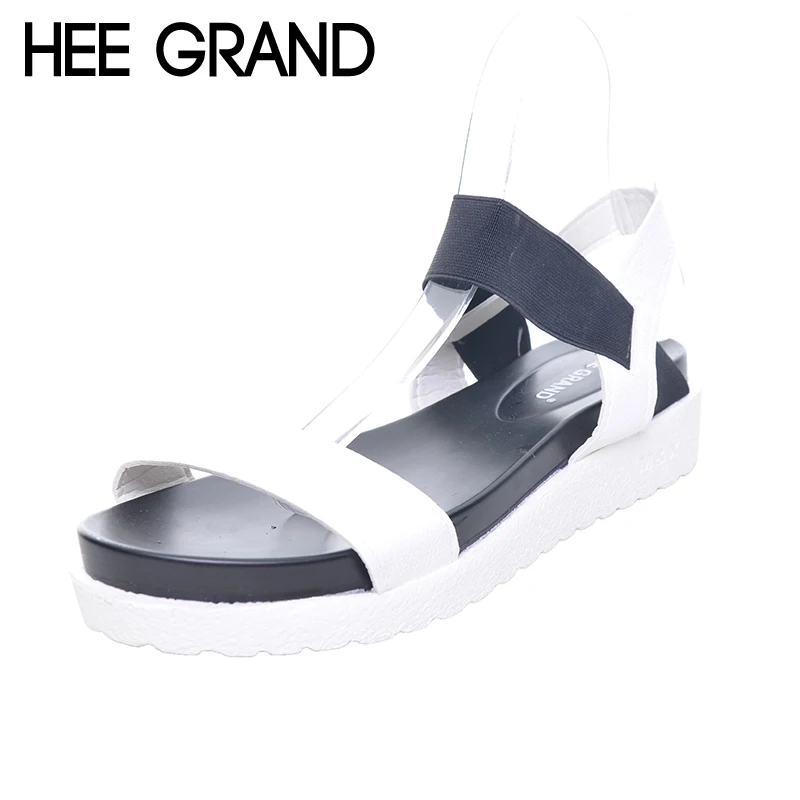 Hee grand/женские босоножки на платформе плоской подошве с разноцветными вставками