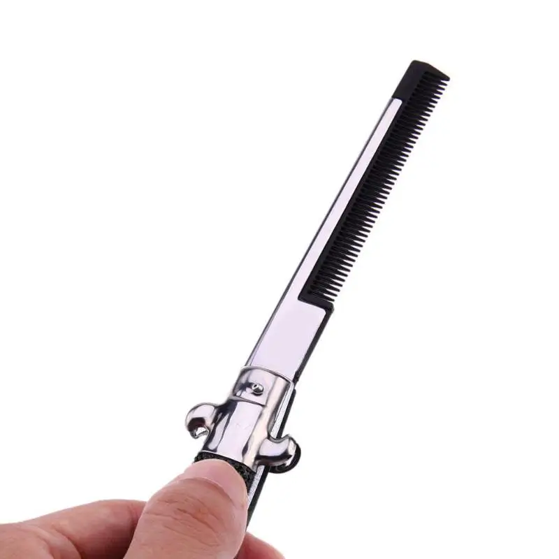 Складные стальные гребни из нержавеющей стали 1 шт. расческа для стрижки волос