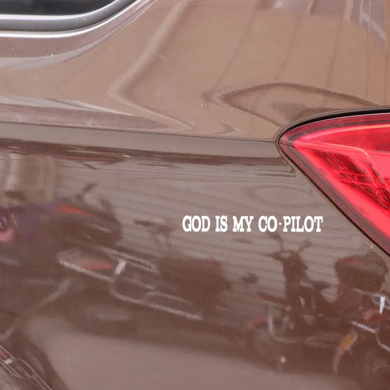 YJZT 16 5 см * 2 GOD IS MY CO-PILOT Наклейка Виниловая пленка для оклеивания автомобилей
