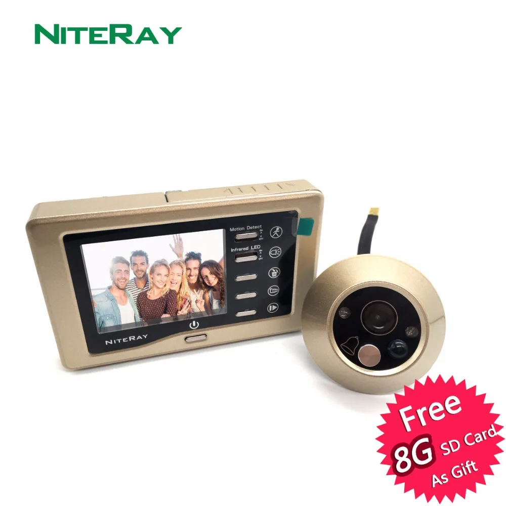 Многофункциональный дверной глазок лучшая камера ночного видения с датчиком